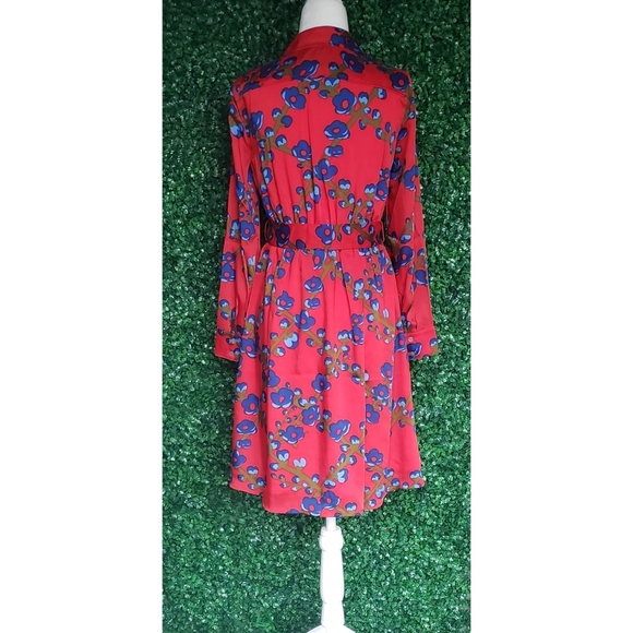 20. J.Crew A-line shirtdress in lattice floral - Picture 6 of 7